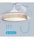 Ventilador Ranta DC 36W 3547Lm 3 Aspas Blanco/Haya CCT