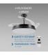 Ventilador BLACK  HOOM DC 40W 2448Lm 4 Aspas CCT