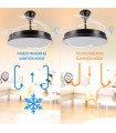 Ventilador BLACK  HOOM DC 40W 2448Lm 4 Aspas CCT