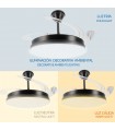 Ventilador BLACK  HOOM DC 40W 2448Lm 4 Aspas CCT