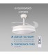 Ventilador WHITE AFAR DC 40W 2448Lm 4 Aspas CCT