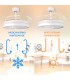 Ventilador WHITE AFAR DC 40W 2448Lm 4 Aspas CCT