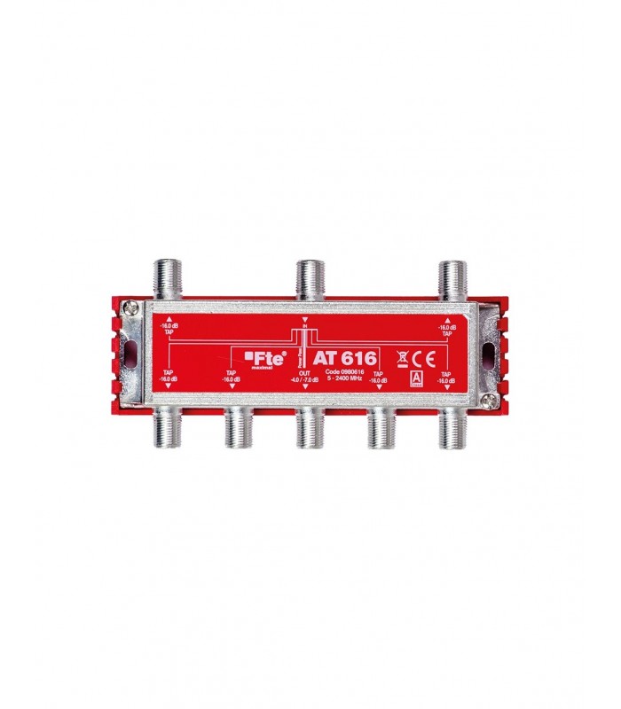 Derivador 5-2400Mhz 6 VIAS 16dB AT616