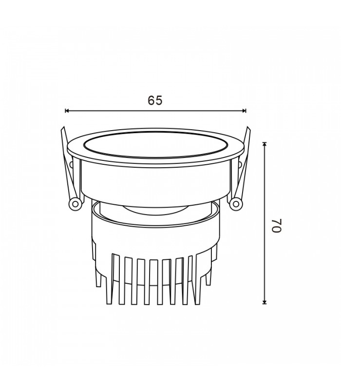 Downlight Orientable COBVE Blanco 5-7-9W 500-700-900Lm 36º IP20 CCT