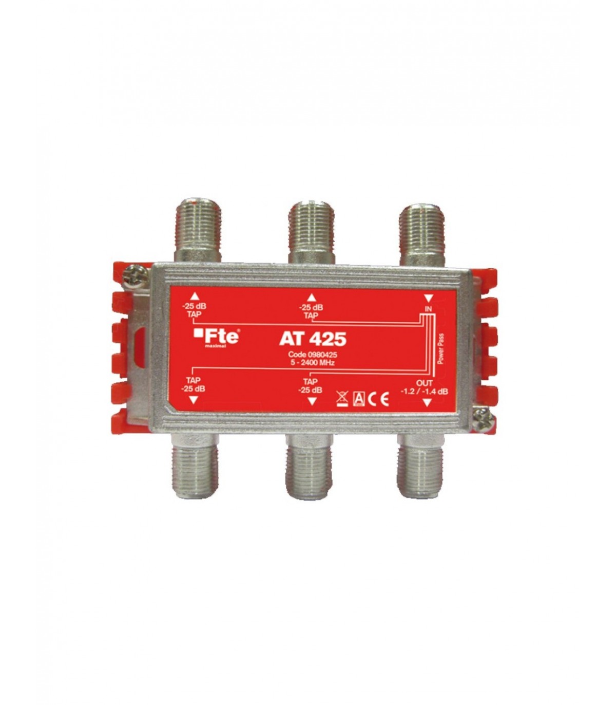 Derivador 5-2400Mhz 4 VIAS 25dB AT425
