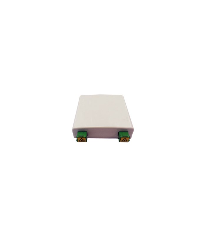 Caja terminal interior vivienda para 2 Fibras con 2 adaptadores SC/APC PAU-2F