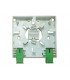 Caja terminal interior vivienda para 2 Fibras con 2 adaptadores SC/APC PAU-2F