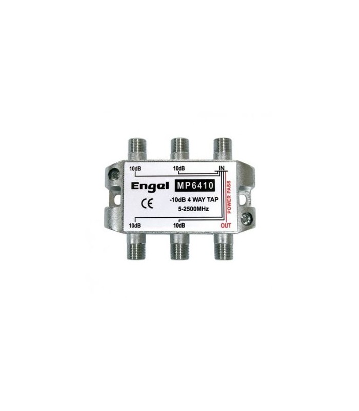 Derivador 4 Salidas Conector F 10 dB Engel