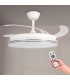 Ventilador WHITE DECOR DC 43W 3800Lm 4 Aspas CCT