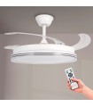 Ventilador WHITE DECOR DC 43W 3800Lm 4 Aspas CCT