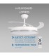 Ventilador WHITE DECOR DC 43W 3800Lm 4 Aspas CCT