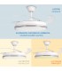 Ventilador WHITE DECOR DC 43W 3800Lm 4 Aspas CCT