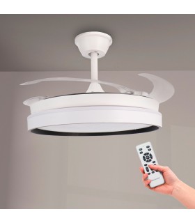 Ventilador WHITE BROOKS DC 43W 3800Lm 4 Aspas CCT