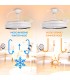 Ventilador WHITE BROOKS DC 43W 3800Lm 4 Aspas CCT