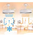 Ventilador WHITE BROOKS DC 43W 3800Lm 4 Aspas CCT