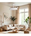 Ventilador WHITE DIAMOND DC 43W 3800Lm 4 Aspas CCT