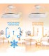 Ventilador WHITE DIAMOND DC 43W 3800Lm 4 Aspas CCT