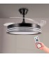 Ventilador BLACK ALINE DC 43W 3800Lm 4 Aspas CCT