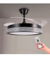Ventilador BLACK ALINE DC 43W 3800Lm 4 Aspas CCT