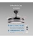 Ventilador BLACK ALINE DC 43W 3800Lm 4 Aspas CCT