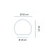 Esfera LED BULY 50 1xE27 IP65