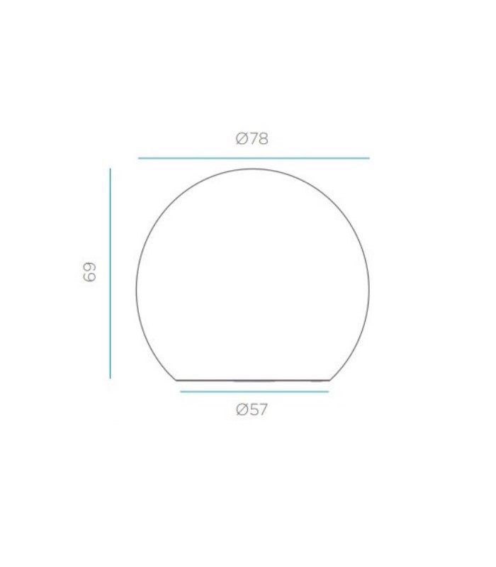 Esfera LED BULY 80 1xE27 IP65