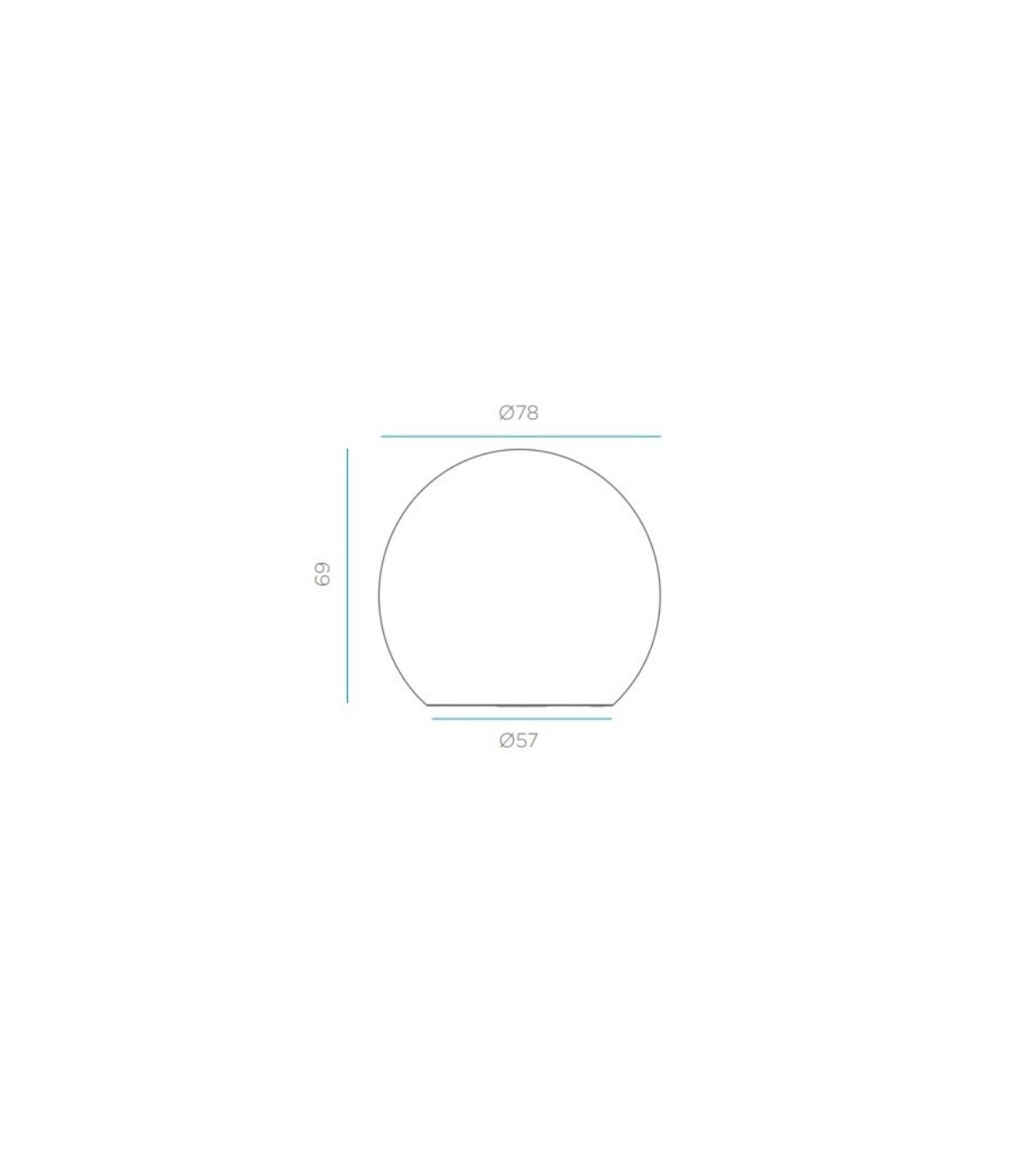 Esfera LED BULY 80 1xE27 IP65