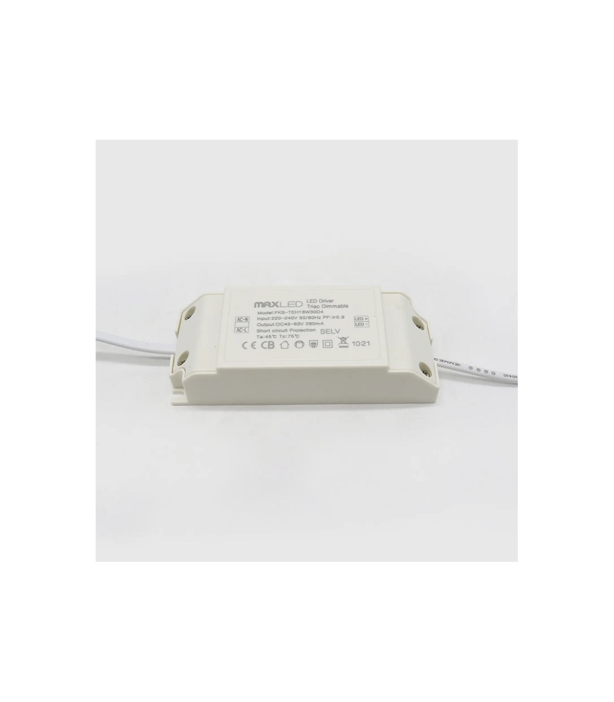 Driver Dimmable 18W OUT45-63VDC 280mA