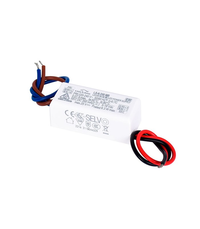 Driver EAGLERISE 6W OUT5-18VDC 350mA IP20