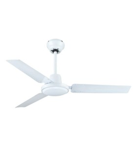 Ventilador De Techo Industrial Blanco AC Sin Luz 3 Aspas 122D