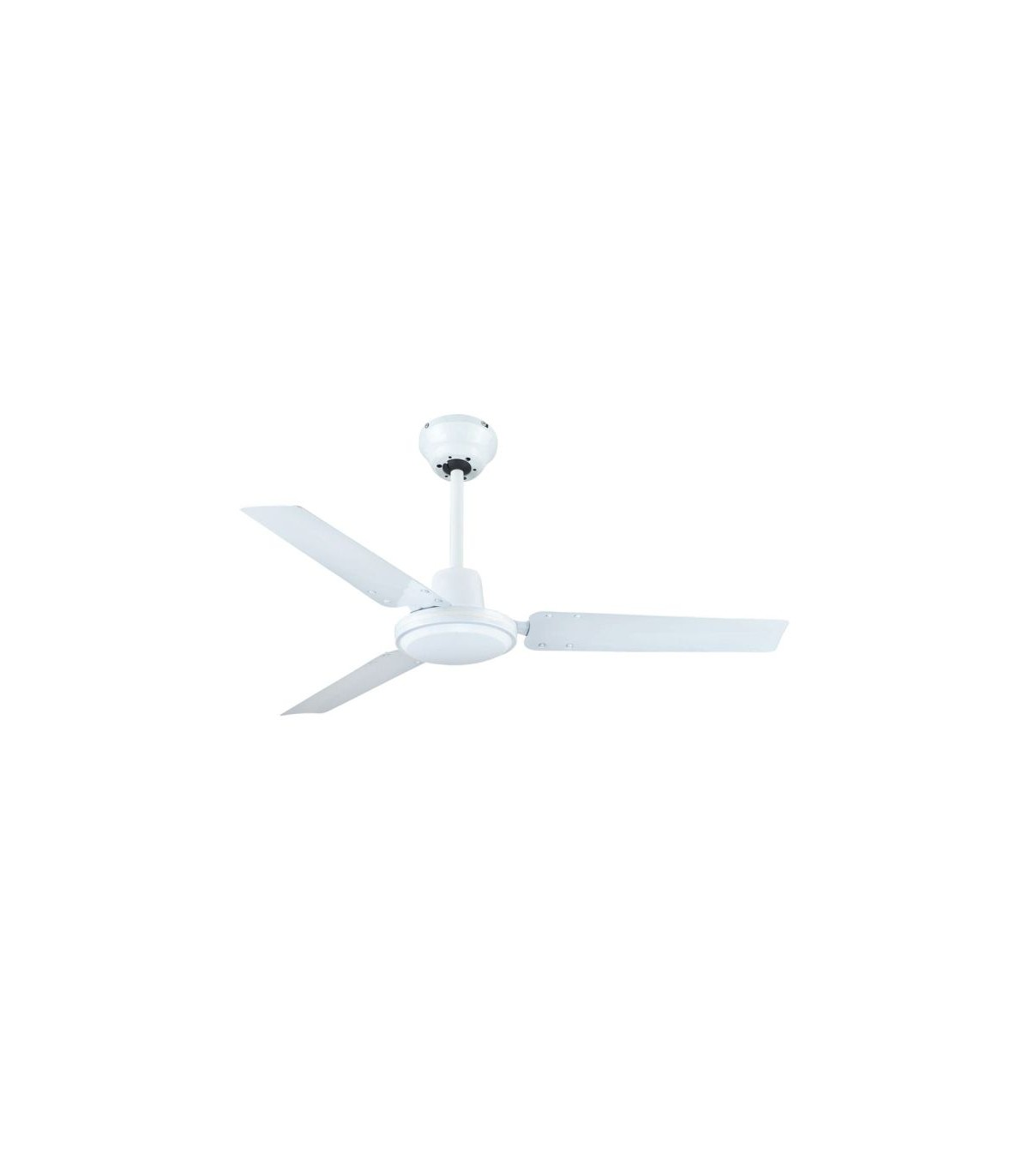 Ventilador De Techo Industrial Blanco AC Sin Luz 3 Aspas 122D