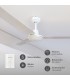 Ventilador De Techo Saltok Blanco AC Sin Luz 3 Aspas 142D