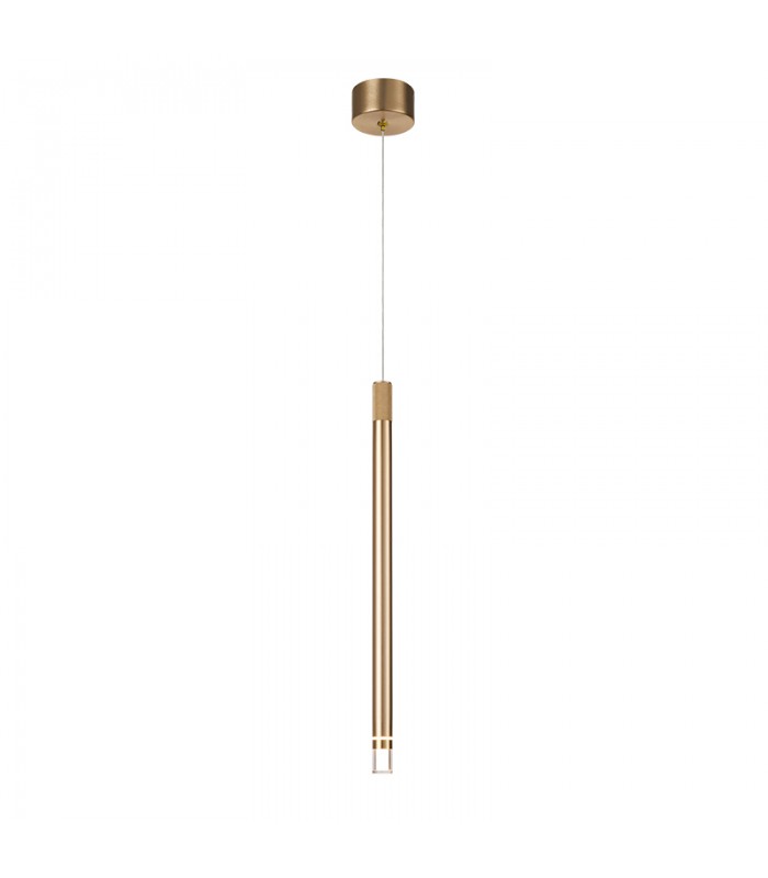 Colgante MOANA Laton 1L 7W 400Lm IP20 Regulable Altura