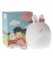 Despertador con Luz De Noche Recargable RABBIT WHITE 1.2W
