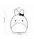 Despertador con Luz De Noche Recargable RABBIT WHITE 1.2W