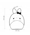 Despertador con Luz De Noche Recargable RABBIT WHITE 1.2W