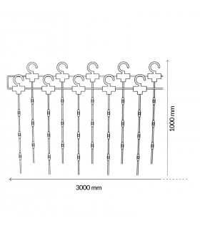 Cortina de Guirnalda Exterior Led APP Con Usb 3x1m 230V IP65