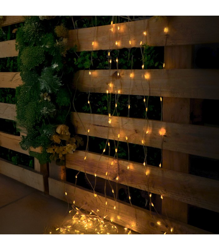 Cortina de Guirnalda Exterior Led APP Con Usb 3x3m 230V IP65