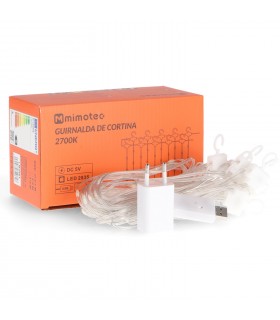 Cortina de Guirnalda Exterior Led APP Con Usb 3x3m 230V IP65