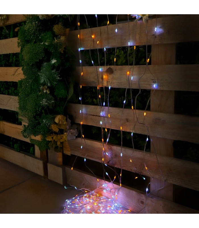Cortina de Guirnalda Exterior Led APP Con Usb 3x2m 230V IP65 RGB