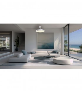 Ventilador SIDNEY APP DC 50W 6200Lm 3 Aspas Blanco CCT