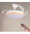 Ventilador WHITE PLANT DC 43W 3800Lm 4 Aspas CCT