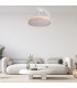 Ventilador WHITE PLANT DC 43W 3800Lm 4 Aspas CCT