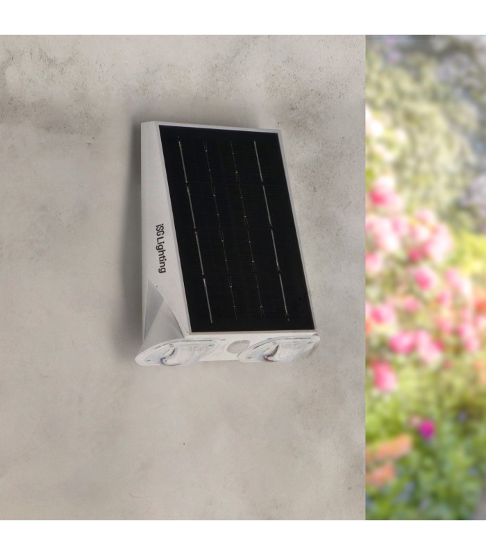 Aplique Led Solar WHITE EYES 1.3W 80Lm IP44