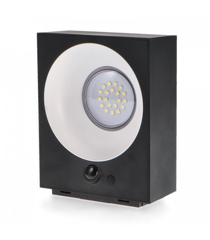 Aplique Led Solar BLACK BIN 2W 100Lm IP65