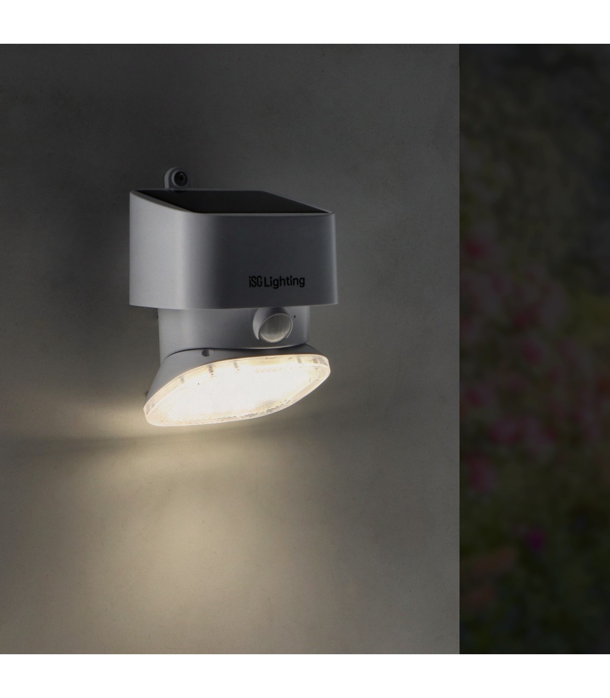 Aplique Led Solar WHITE FLAT 1W 100Lm IP44