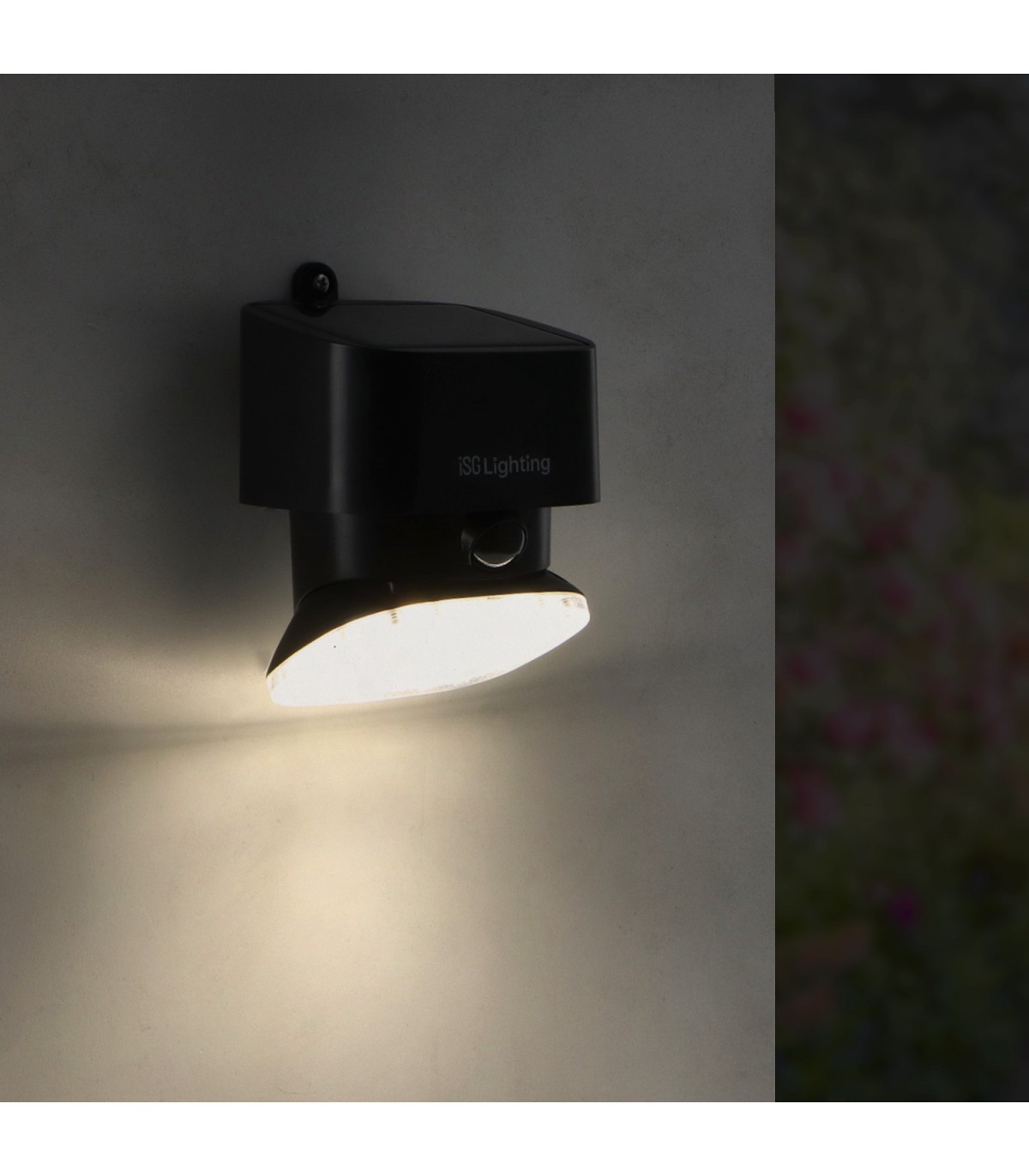 Aplique Led Solar BLACK FLAT 1W 100Lm IP44