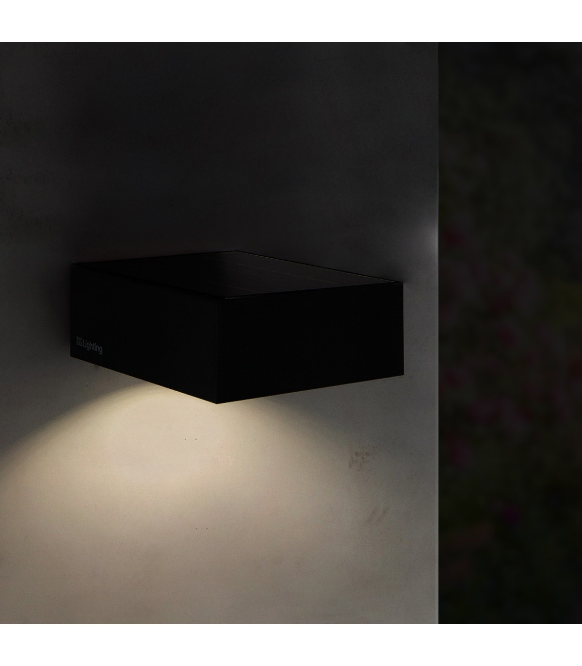 Aplique Led Solar BLACK BIN 2W 100Lm IP65