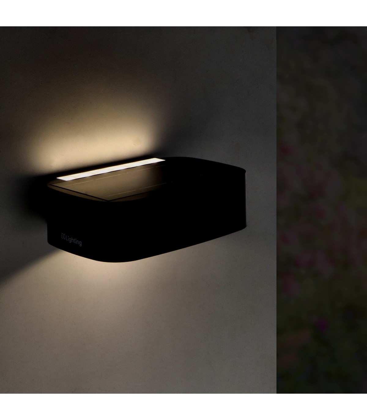 Aplique Led Solar black PLIT 1.7W 70Lm IP65