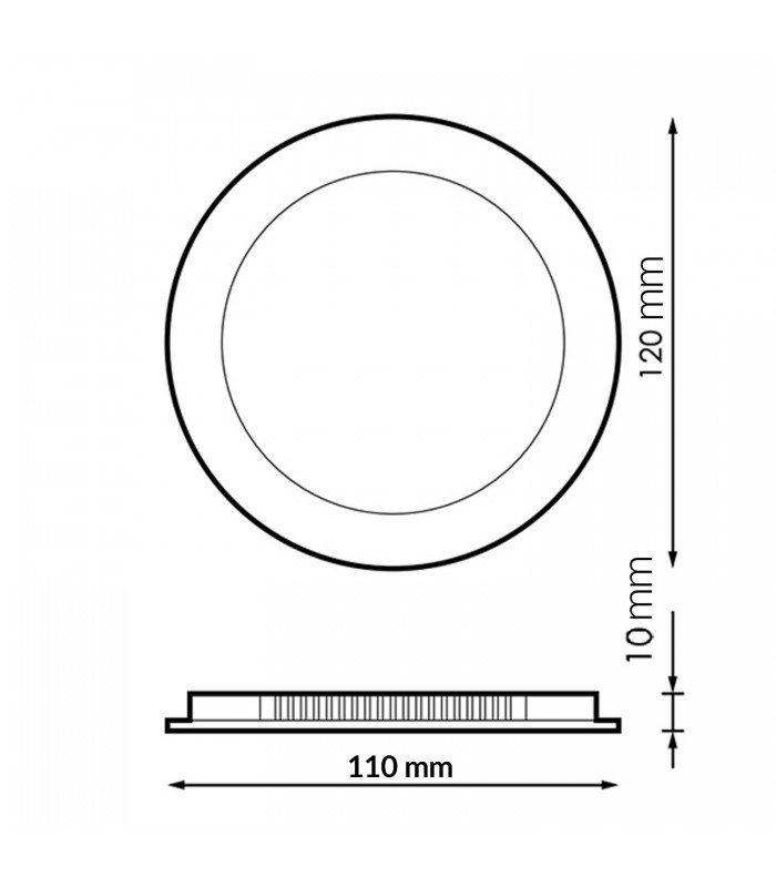 Downlight Led SERIE PRO LIFUD 6W 600Lm IP20 Redondo Blanco CCT